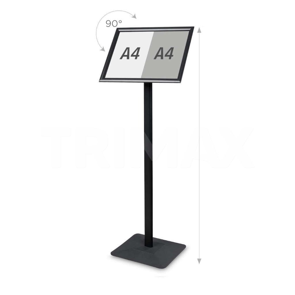 Info Stand informativ/Meniu Premium, Negru