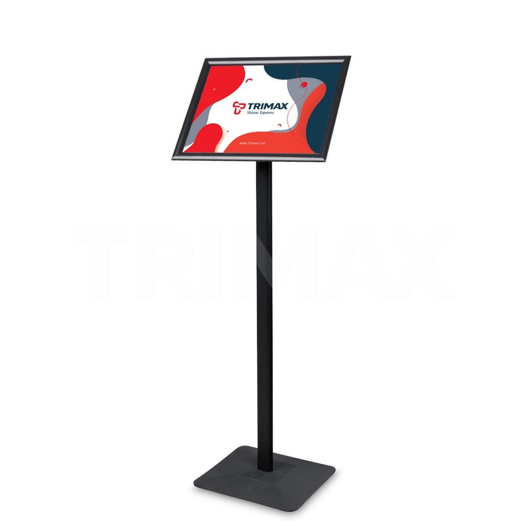 Info Stand informativ/Meniu Premium, Negru