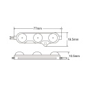 Modul LED 1.5W, BL-230V, IP65 (Dimensiuni)