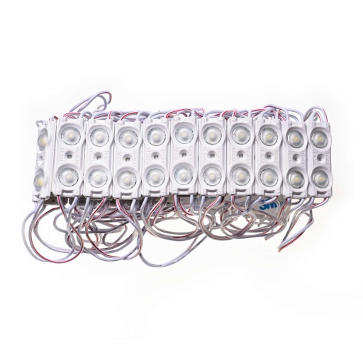 Modul Led cu Lentila - 2 Leduri, Alb Rece, 0.96W