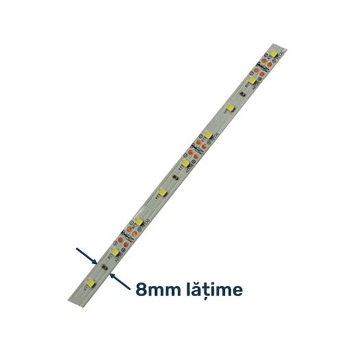 LEDArt - Banda LED 2835 alb rece pentru interior 8mm