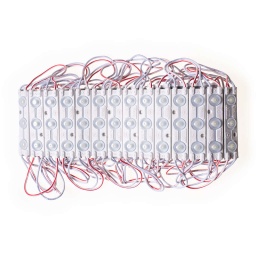 [modul led 3] Modul Led cu Lentila - 3 Leduri, Alb Rece, 0.72W