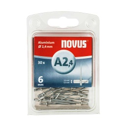 [4009729015940] Nituri Oarbe A 2,4 x 6mm Aluminiu Novus